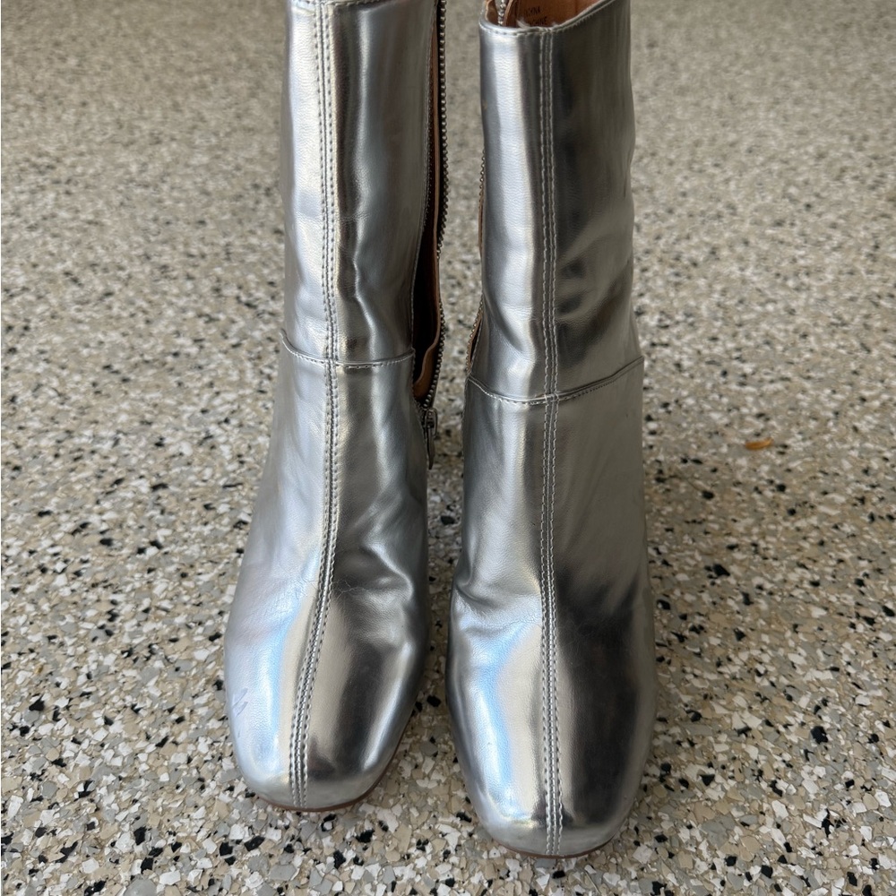 Silver Women's Ankle Boots